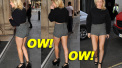 Ellie Goulding Gets Leggy Outside The KISS FM Studios In London