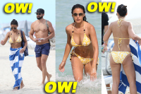 Emmanuelle Chriqui Shows Off Her Bikini Body in Miami (w/ Boyfriend Adrian Bellani)