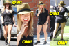 Hollywood Momma Hilary Duff Showcases Her Meaty Legs at the Park!