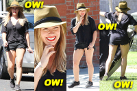 Hollywood Momma Hilary Duff Showcases Her Meaty Legs at the Park! Hollywood Momma Hilary Duff Showcases Her Meaty Legs at the Park!