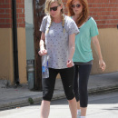 Isla Fisher and Kirsten Dunst seen leaving gym after their work out in Los Angeles