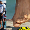LeBron James and Girlfriend Arrive at Club 55