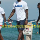 LeBron James and Girlfriend Arrive at Club 55
