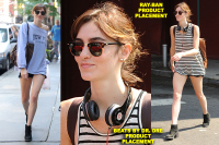 A Leggy Ali Lohan Catwalks Around NYC; Rocks Ray-Ban Shades & Beats By Dr. Dre Headphones!