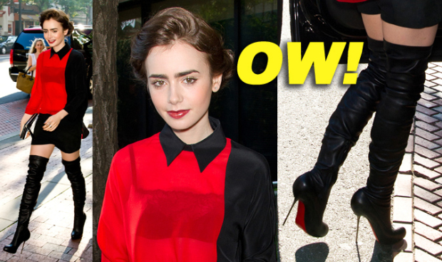 Lily Collins and Jamie Campbell Bower visit Fox 29's "Good Day" Philadelphia morning show