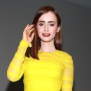 Lily Collins promotes her latest movie 'The Mortal Instruments- City of Bones' at an Apple Store in SoHo ADDS-1