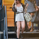Lindsay Lohan leaving her hotel
