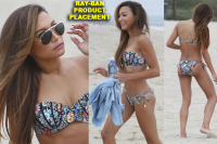 Naya Rivera Rocks Ray-Ban Aviators At The Beach!