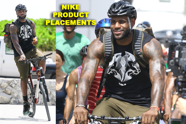Lebron James Films A Nike Commerical