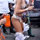 Rihanna is pictured during Barbados' Kadooment Day Parade