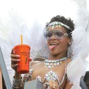 Rihanna is pictured during Barbados' Kadooment Day Parade ADDS-13