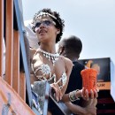 Rihanna is pictured during Barbados' Kadooment Day Parade ADDS-1
