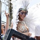 Rihanna is pictured during Barbados' Kadooment Day Parade ADDS-5