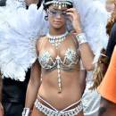 Rihanna is pictured during Barbados' Kadooment Day Parade ADDS-9