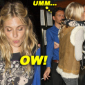 Sienna Miller & Poppy Delevingne Shared A Passionate Goodbye Kiss; Sienna Suffers Wardrobe Malfunction