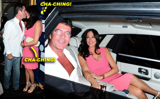 Simon Cowell and  Lauren Silverman out for dinner