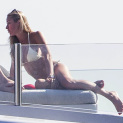 Simon Cowell Enjoying The Sugar Daddy Lifestyle on his Yacht in Italy