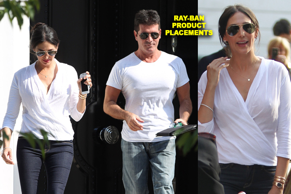 Simon Cowell & Lauren Silverman Grab Lunch In London