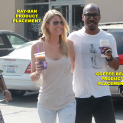Eddie Murphy & Paige Butcher Greeted By Trannies During Daily Coffee Run
