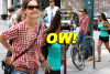 Katie Holmes Photographed Fashionably Hailing A Cab in NYC!