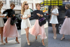 Jessica Alba & Her Leggy Friend Hit The Ralph Lauren Fashion Show in NYC
