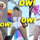 Miley Cyrus puts on another provacative performance at the iHeartRadio Music Festival in Las Vegas