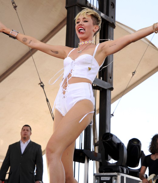 Miley Cyrus Performs at iHeartRadio Music Festival Village ADDS-9