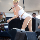 Miley Cyrus Performs at iHeartRadio Music Festival Village ADDS-9B