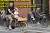 Naomi Watts & Liev Schreiber Haul Their Sons To School On Bikes