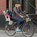 Naomi Watts & Liev Schreiber Tote Their Sons To School On Bikes