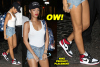 Rihanna Rocks See-Thru Tanktop & ‘Teenage Fantasies’ Hat As She Arrives For NY Fashion Week!