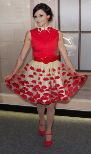 Stacey Bendet works her lip dress!
