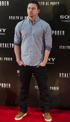 Channing Tatum at the  'White House Down' photocall at Fundacion Caja Madrid