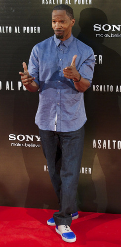 Jamie Foxx at 'White House Down' photocall at Fundacion Caja Madrid