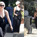 Anne Hathaway Puts Up Her Own Halloween Decorations Just Like You & Me!