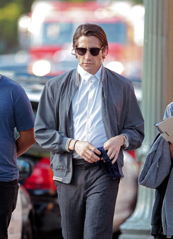 Exclusive - A Slimmed-Down Jake Gyllenhaal Begins Filming 'Nightcrawler'