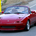 BREAKING! Jay Leno Drives A Red Supercharged Mazda Miata!