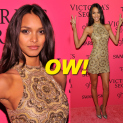 Lais Ribeiro Walks Victoria’s Secret Fashion Show Pink Carpet