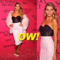 Maryna Linchuk Walks Victoria’s Secret Fashion Show Pink Carpet