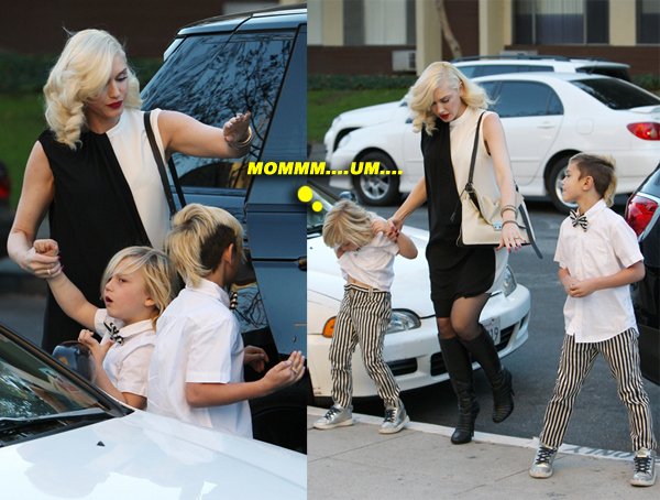 Gwen Stefani takes her kids to a Christmas Eve Church service