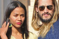 Zoe Saldana Spotted At A Barneys NY With Sugar Baby Hubby Marco Perego