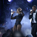 Beyonce and Jay-Z perform "Drunk In Love" at the 56th annual Grammy Awards in Los Angeles