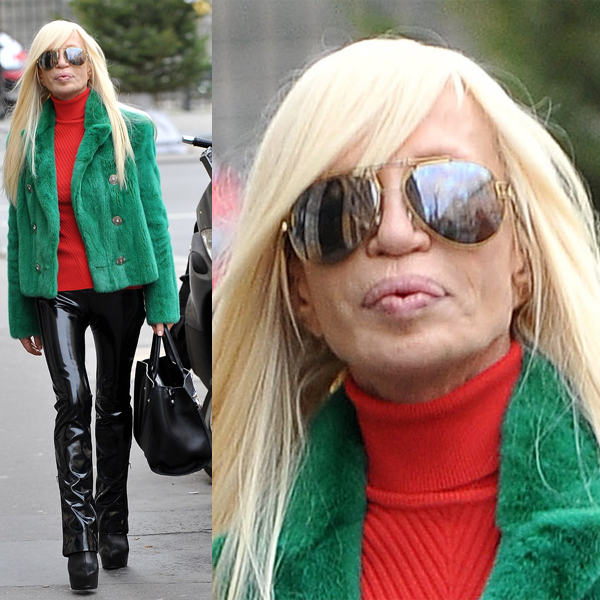 Donatella Versace Goes Shopping At Eres