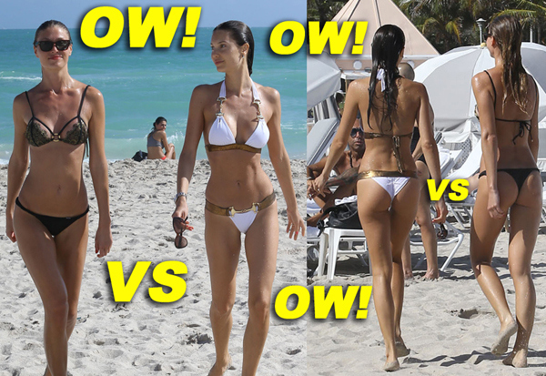 Julia Pereira & Olga Kent Enjoy The Beach Together In Miami