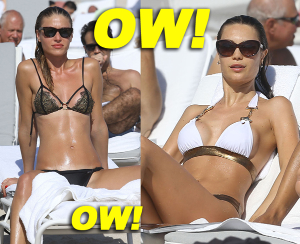 Julia Pereira & Olga Kent Enjoy The Beach Together In Miami