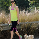 Krysten Ritter goes for a jog in Runyon Canyon Park