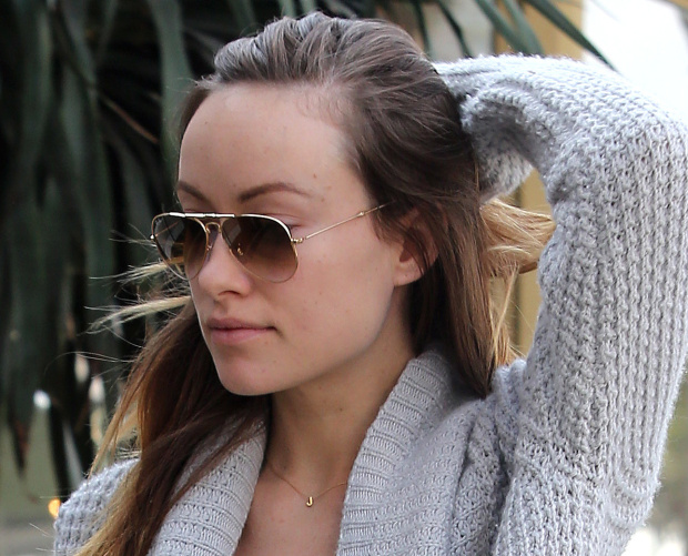 Pregnant Olivia Wilde out and about