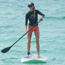 Sharni Vinson Paddle Boarding In Sydney