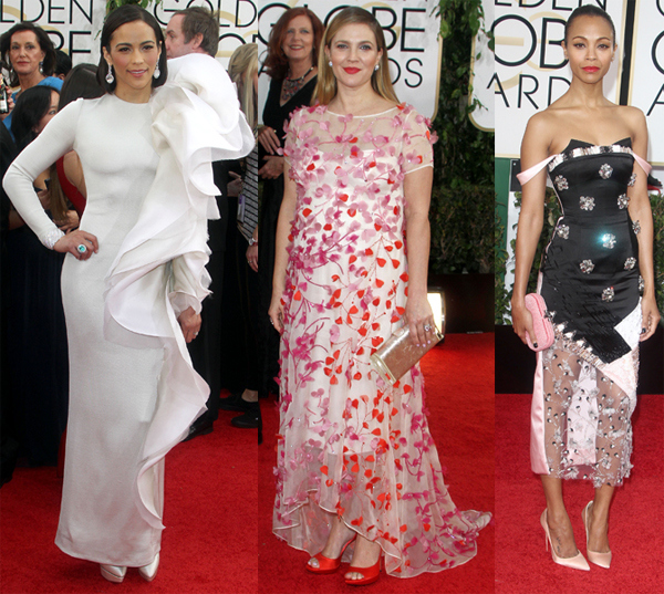 Paula Patton, Drew Barrymore and Zoe Saldana