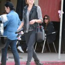 Alessandra Ambrosio takes her son Noah to a family party in West Hollywood on February 9